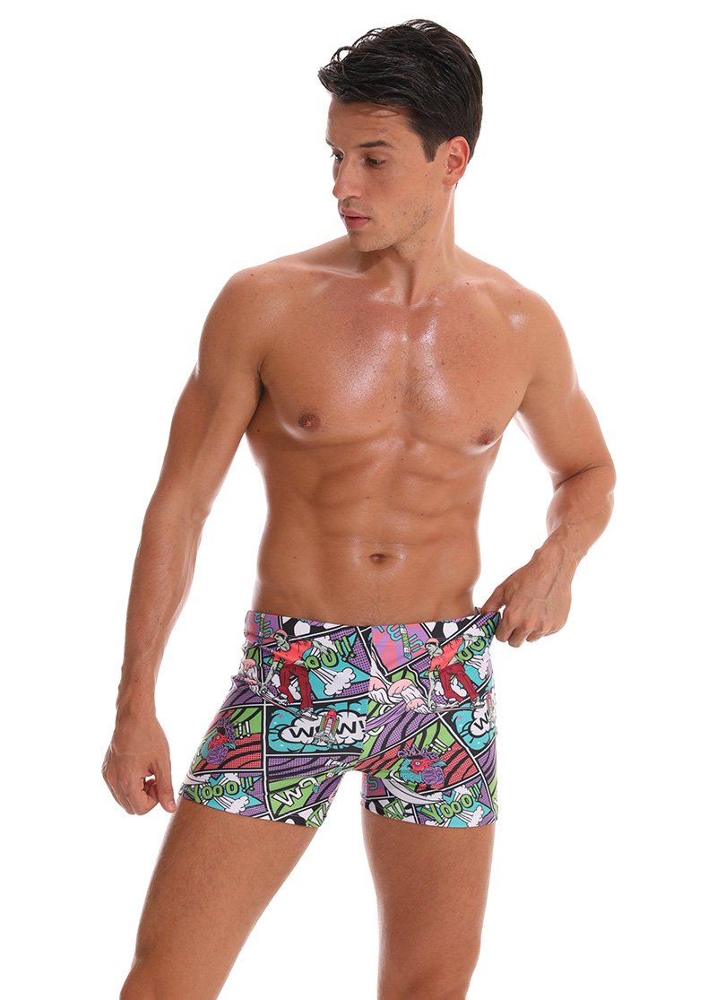 Mens Sharkskin Waterproof Swimming Trunks Quickdrying Swimwear Shorts Durable Beachwear For Swimming And Surfing - 13