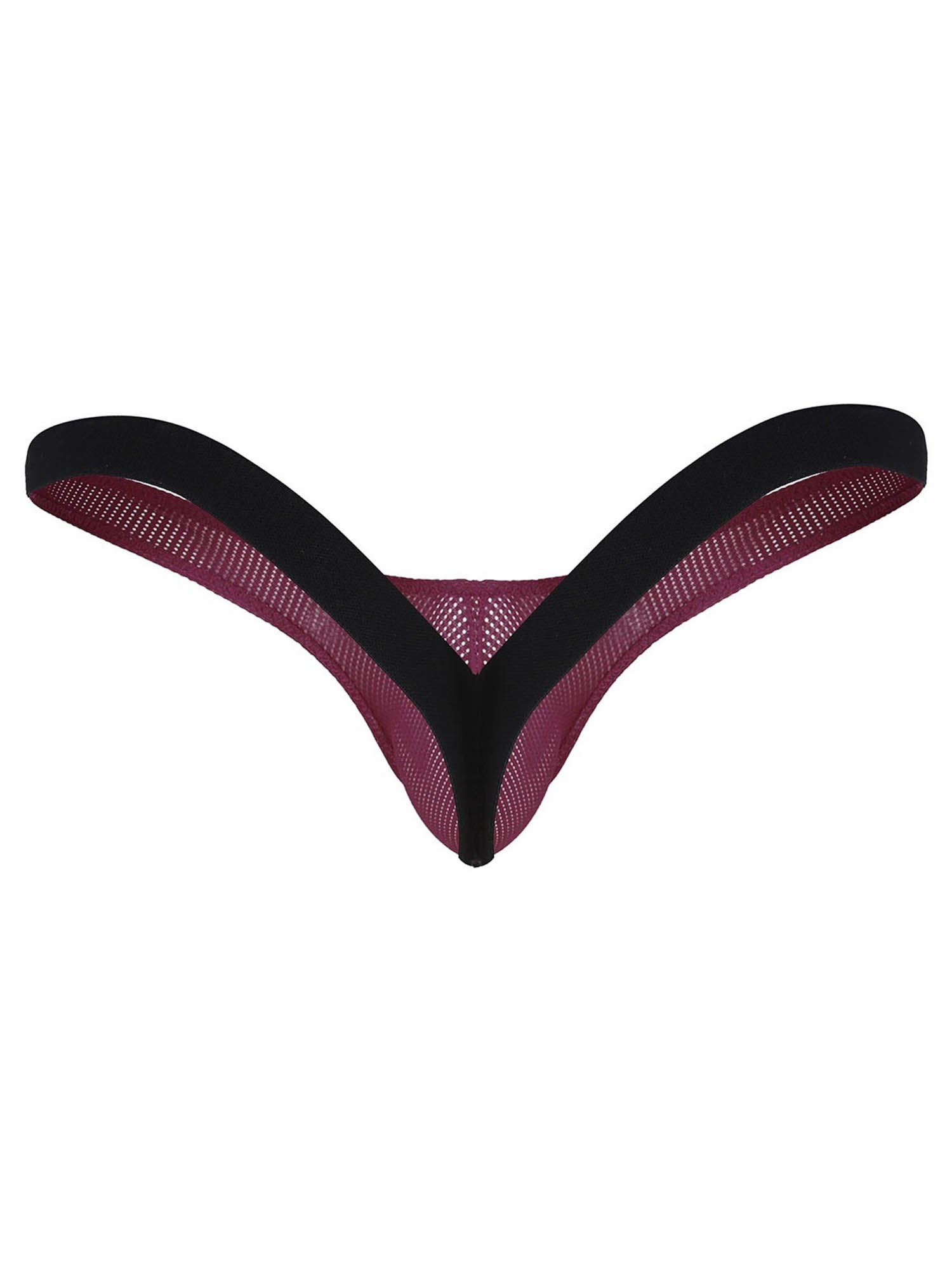 Mens Seethrough Open Back Gstring Thong Bikini Swimsuit Sexy Swimwear Underwear Comfortable Male Panties For Swimming - 2