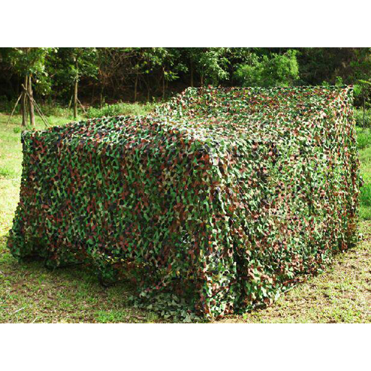 Army Woodland Jungle Camo Net 5x6m 2x5m 2x6m Hunting Shooting Shelter Sun Protection Hide Netting For Camping - 7