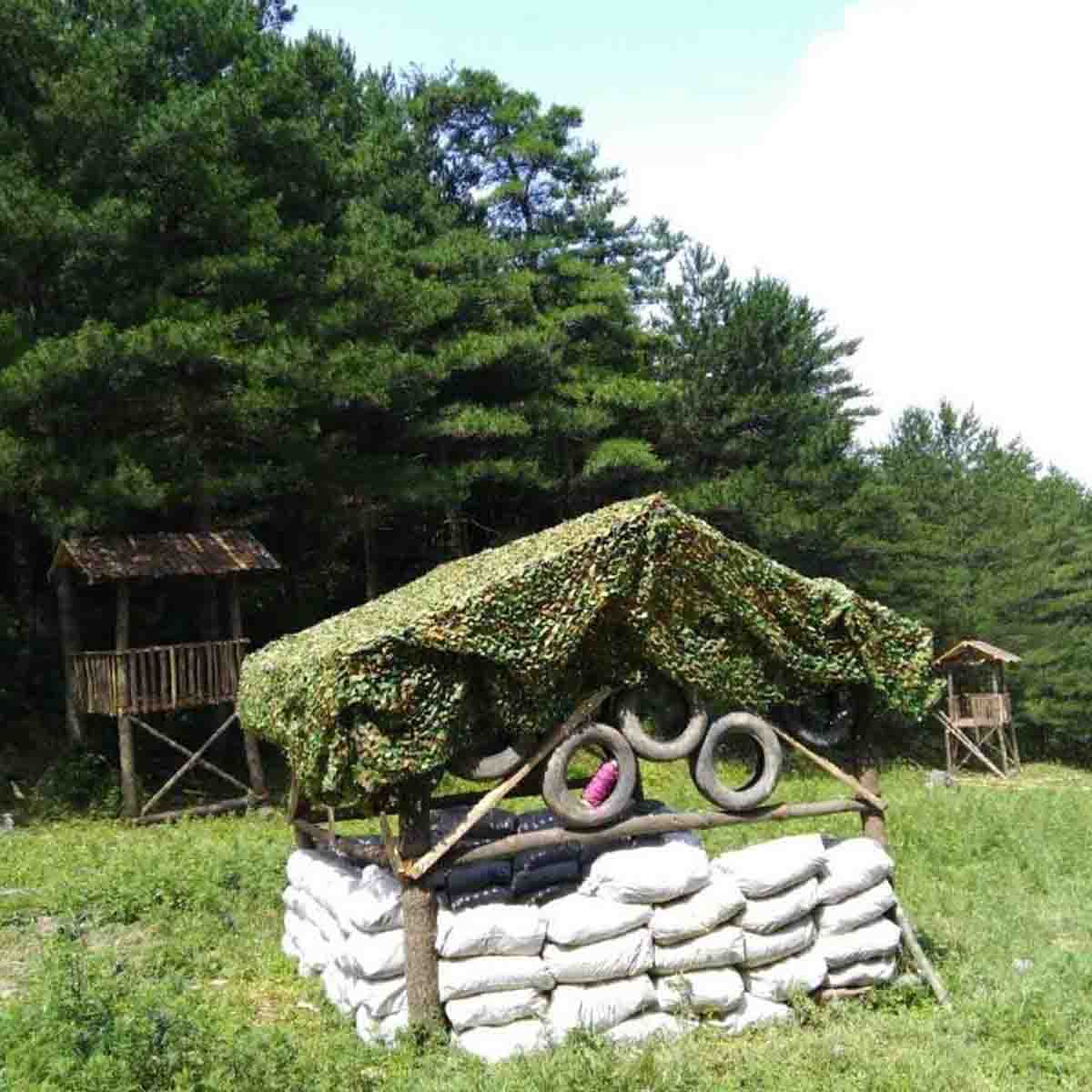 Army Woodland Jungle Camo Net 5x6m 2x5m 2x6m Hunting Shooting Shelter Sun Protection Hide Netting For Camping - 6