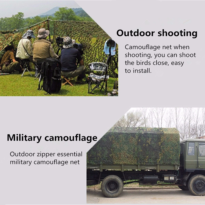 Woodland Camouflage Netting 15x3m 2x10m For Hunting Military Training Car Cover Camping Tent Shade Sun Shelter - 4