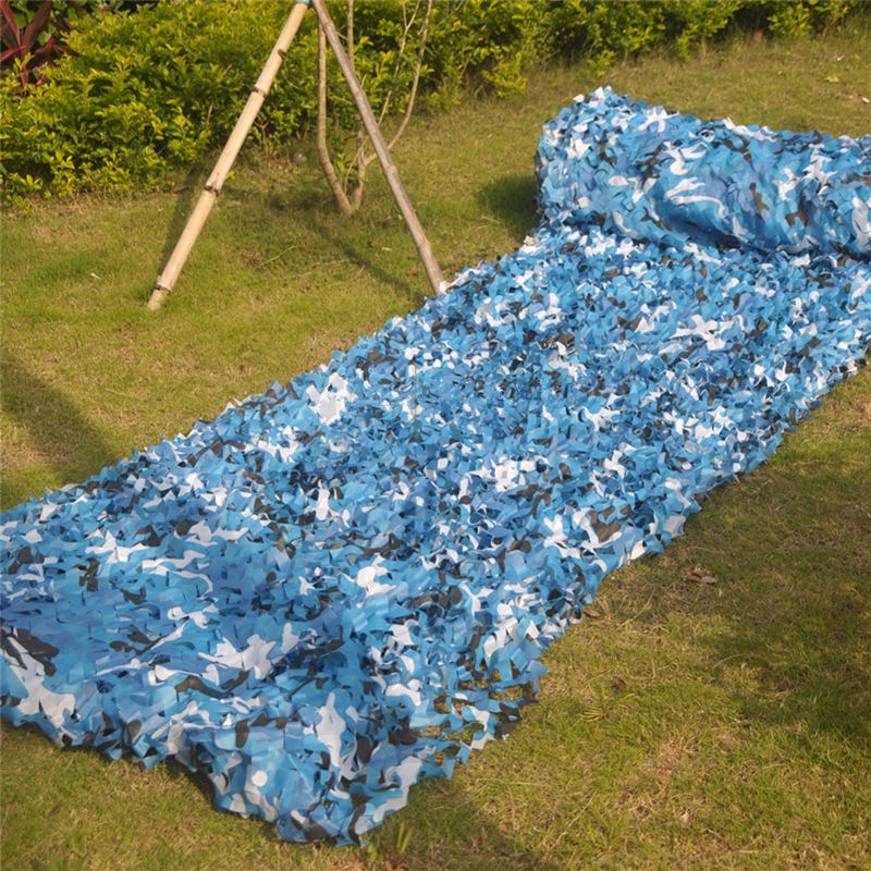 Military Camouflage Netting Reinforced Mesh Outdoor Garden Pergola Gazebo Awning Ideal For Shading Hide Camo In Black White Sand Blue Various Sizes - 75