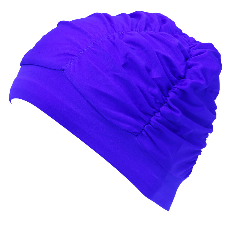 Womens Long Hair Swim Cap Durable Stretchable Solid Colored Bathing Cap For Outdoor Swimming Sports Seaside Activities - 34