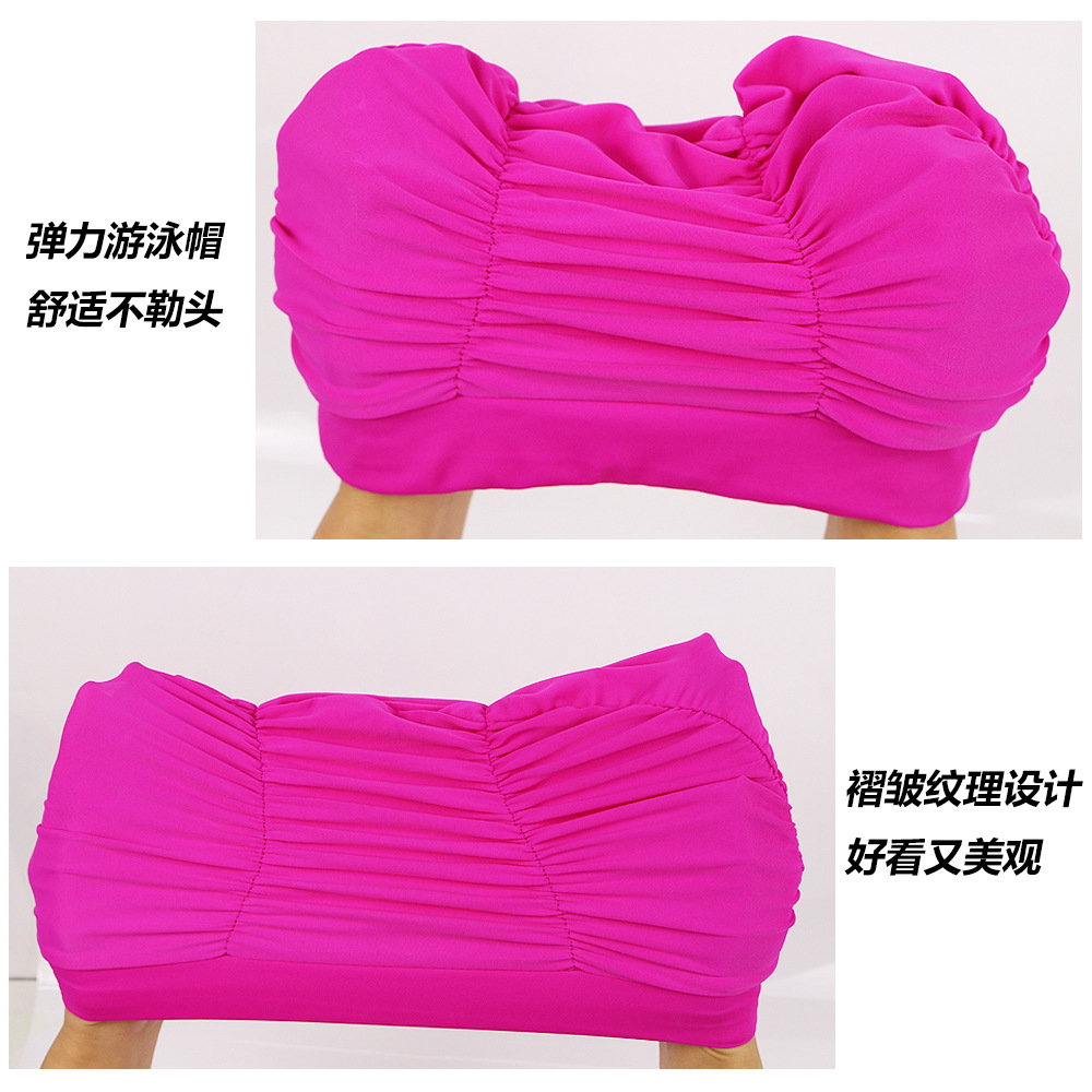 Unisex Swimming Cap For Long Hair Elastic Nylon Swim Pool Hat Ideal For Sports Water Activities - 2