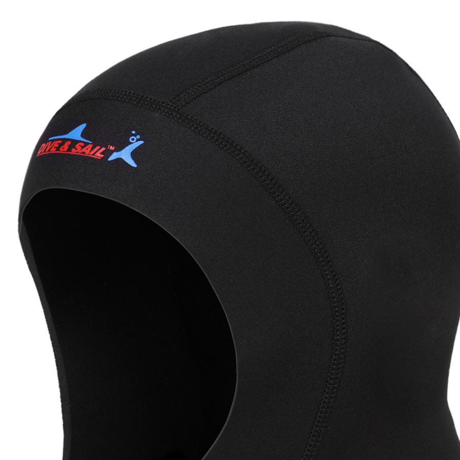 Unisex 1mm Neoprene Scuba Diving Cap Winter Swim Hood Snorkeling Hat Warm Neck Dive Wetsuit Equipment - 5