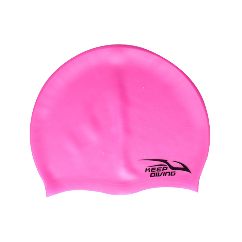 100 Silicone Waterproof Swim Cap For Long Hair Adults Kids Ear Protection Outdoor Use - 4