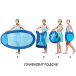 Portable Swimming Inflatable Float Summer Air Water Hammock Pool Lounge Floating Bed Beach Chair Row Mattress - 6