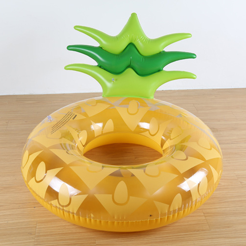 Large Inflatable Pineapple Swim Ring Float For Pool Parties Beach Vacation Water Fun Toy - 5