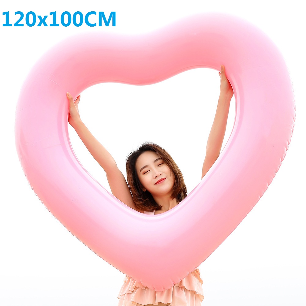 Giant Inflatable Swan Float Adult Green Flamingo Pool Toy Rideon Air Mattress Flower Print Swimming Ring - 7