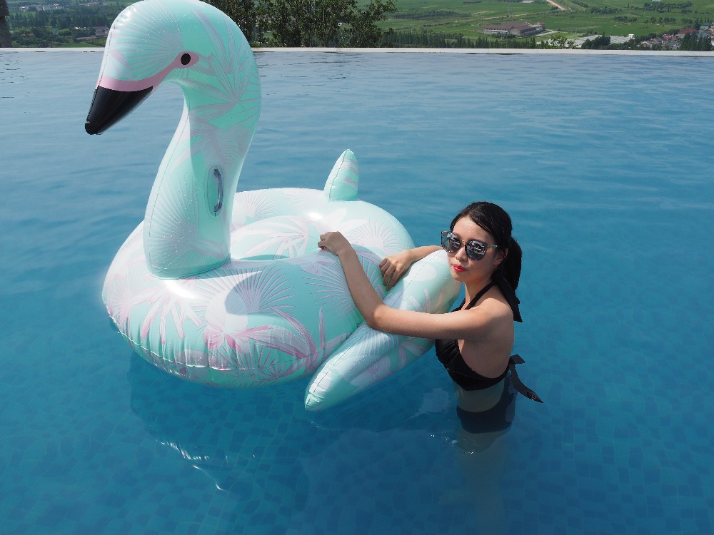 22 Style Giant Inflatable Unicorn Flamingo Pool Floats Rainbow Pineapple Child Adult Water Ring Air Mattress Toys - 61