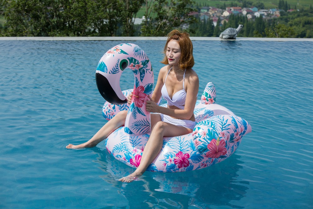 22 Style Giant Inflatable Unicorn Flamingo Pool Floats Rainbow Pineapple Child Adult Water Ring Air Mattress Toys - 57