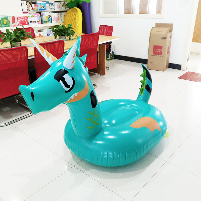 22 Style Giant Inflatable Unicorn Flamingo Pool Floats Rainbow Pineapple Child Adult Water Ring Air Mattress Toys - 44