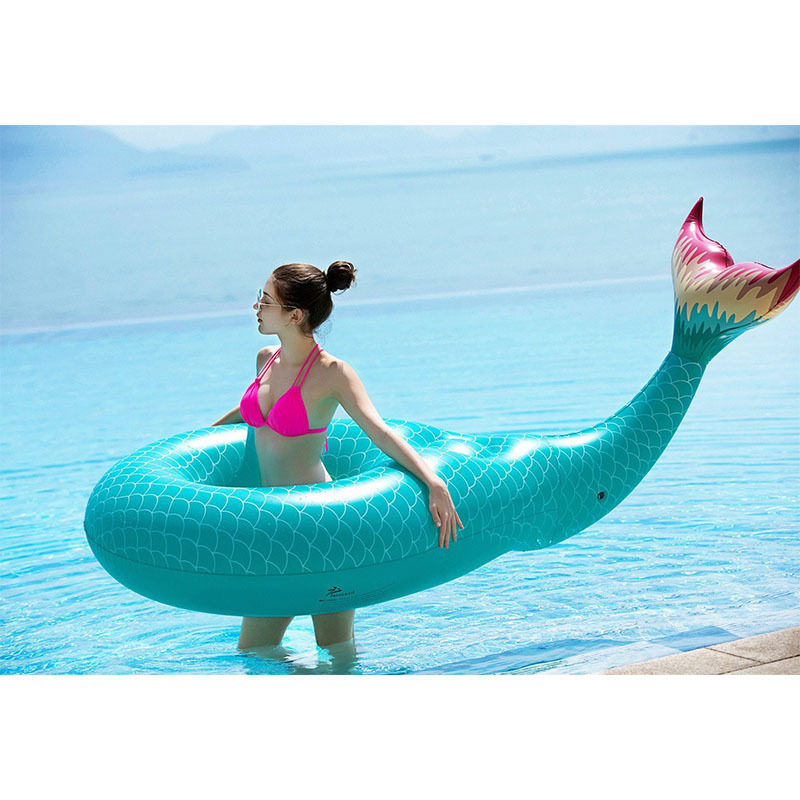 22 Style Giant Inflatable Unicorn Flamingo Pool Floats Rainbow Pineapple Child Adult Water Ring Air Mattress Toys - 3