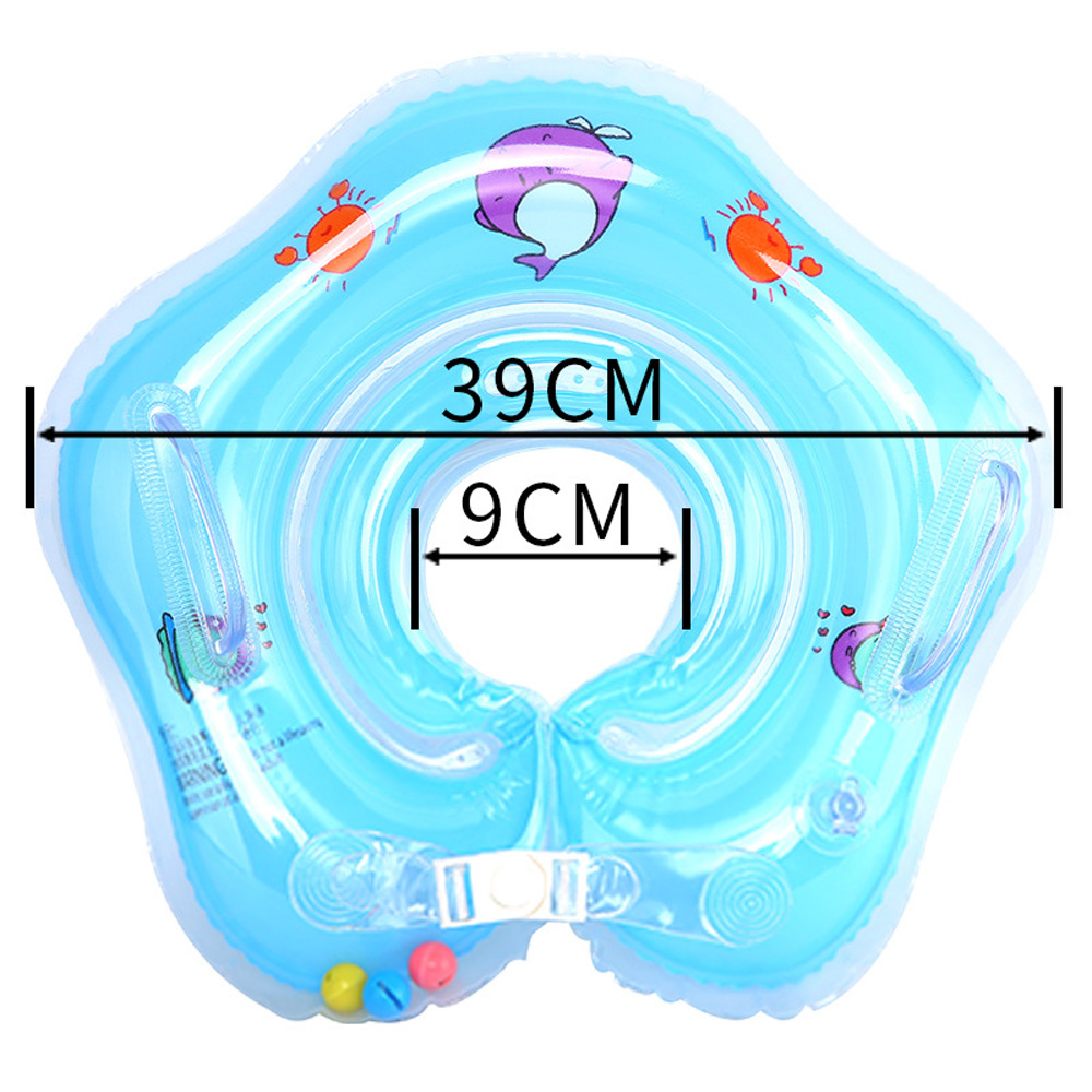 Infant Safety Swim Neck Ring Tube Inflatable Baby Bathing Float Swimming Accessories - 2