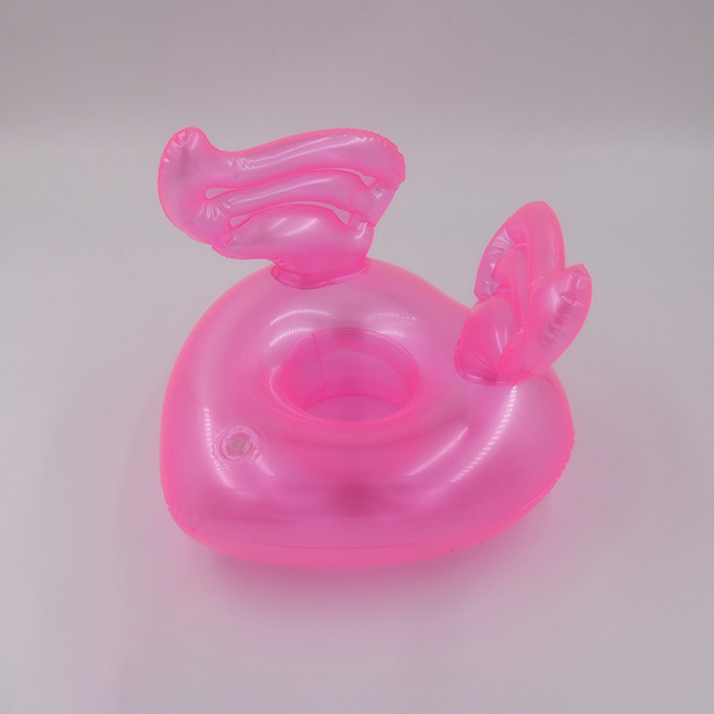 Inflatable Swan Flamingo Drink Holder Floating Pool Toy Water Coaster Air Mattress - 24