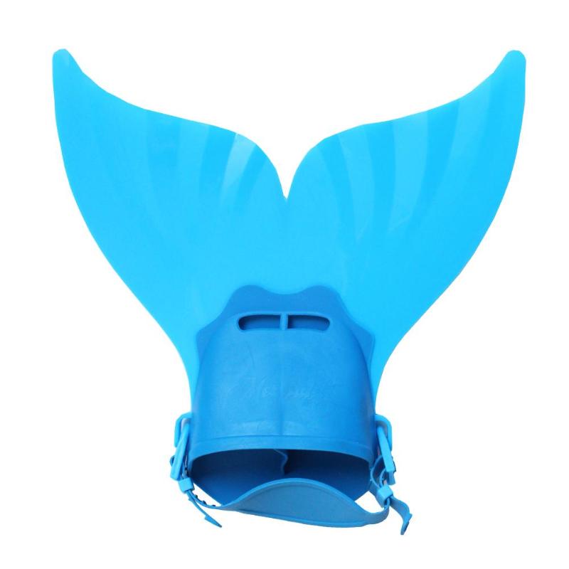 Childrens Adjustable Mermaid Swimming Fins Monofin Flipper Diving Training Aid For Kids - 5