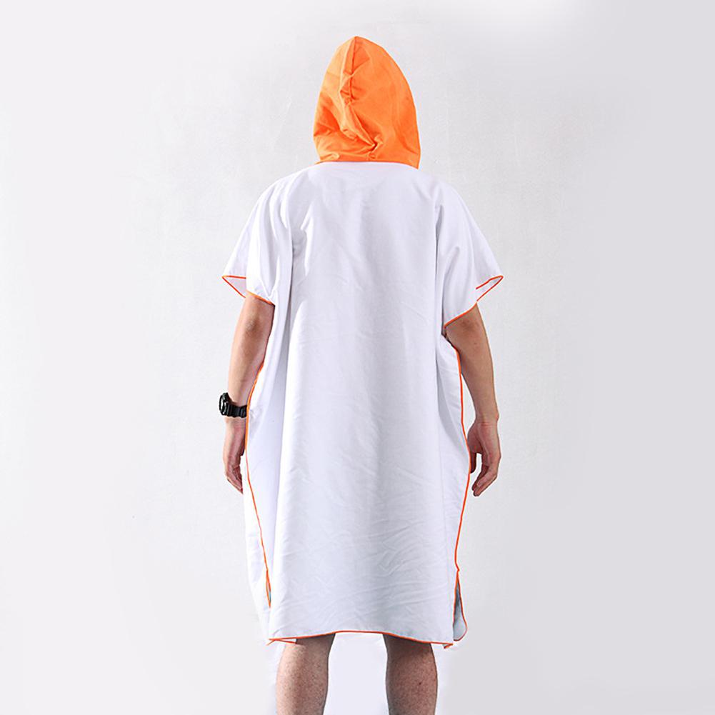 Quickdry Beach Changing Robe Versatile Outdoor Sports Poncho Soft Swim Bath Towel Bathrobe For Adults - 8