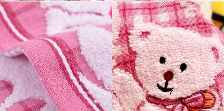 100 Pure Cotton Soft Baby Towel With Cute Cartoon Face Doublegauze Absorbent Hypoallergenic - 19