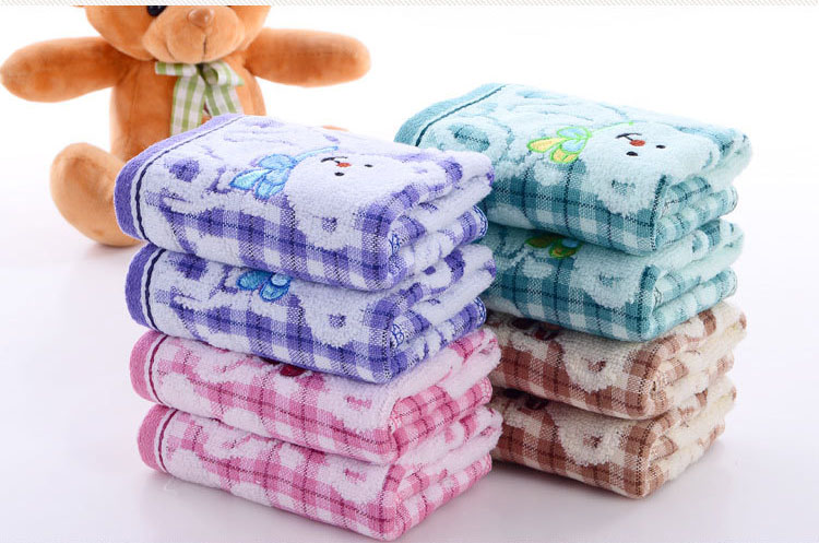 100 Pure Cotton Soft Baby Towel With Cute Cartoon Face Doublegauze Absorbent Hypoallergenic - 3