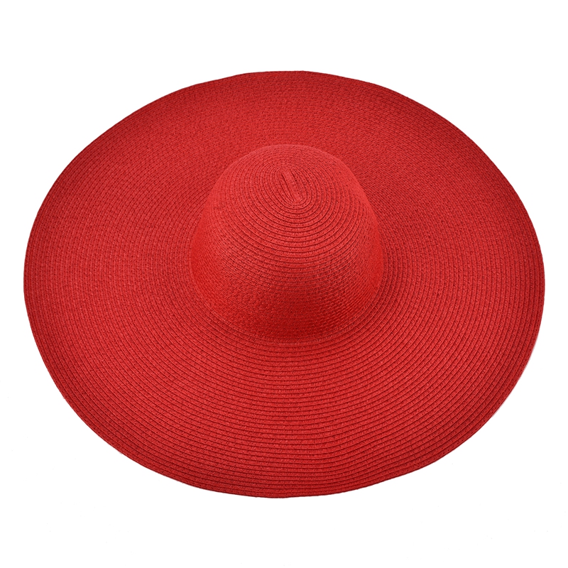 Uv Protective Ladies Summer Beach Sun Hat Wide Brim 71 Paper Straw Kentucky Derby Party Dress Accessory - 49