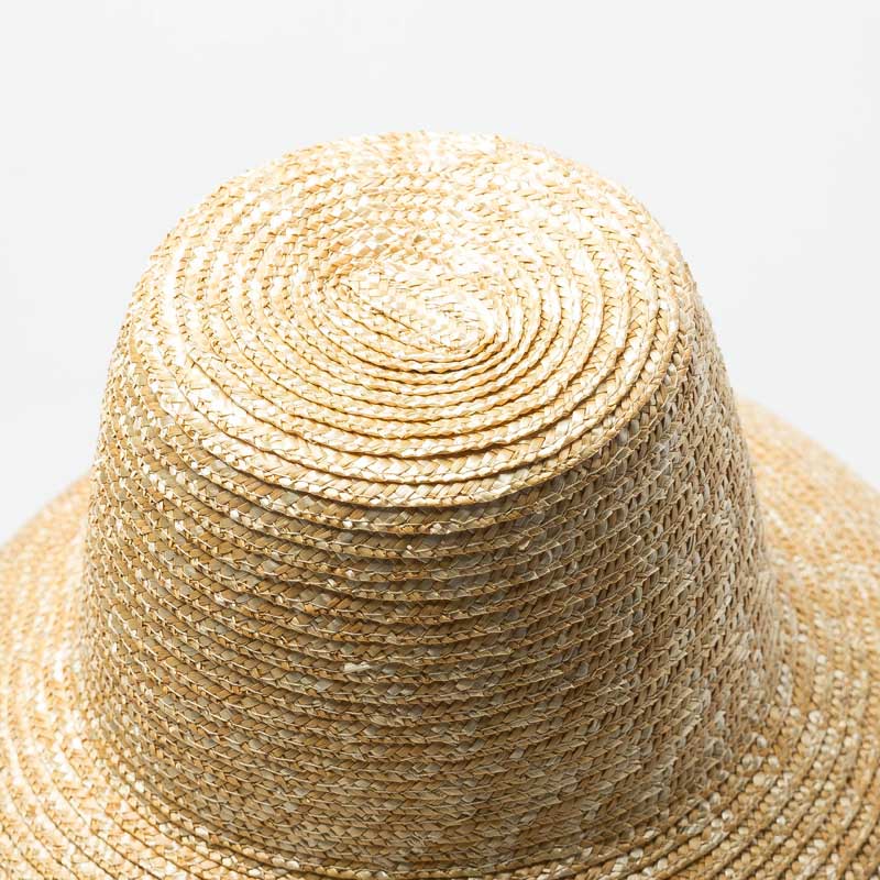 Womens Summer Wide Brim Uv Protection Straw Sun Hat High Top Derby Beach Travel - 6