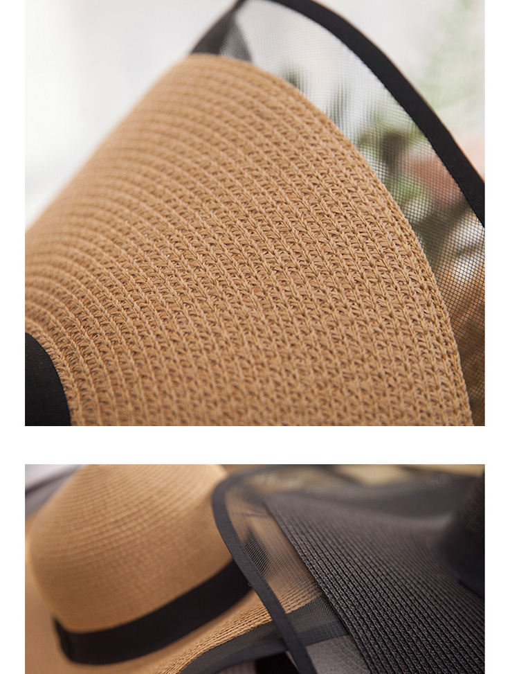 100 Raffia Handmade Sun Hat For Women Large Brim Straw Beach Cap With Black Ribbon Summer Outdoor Laceup Chapeu Feminino - 9