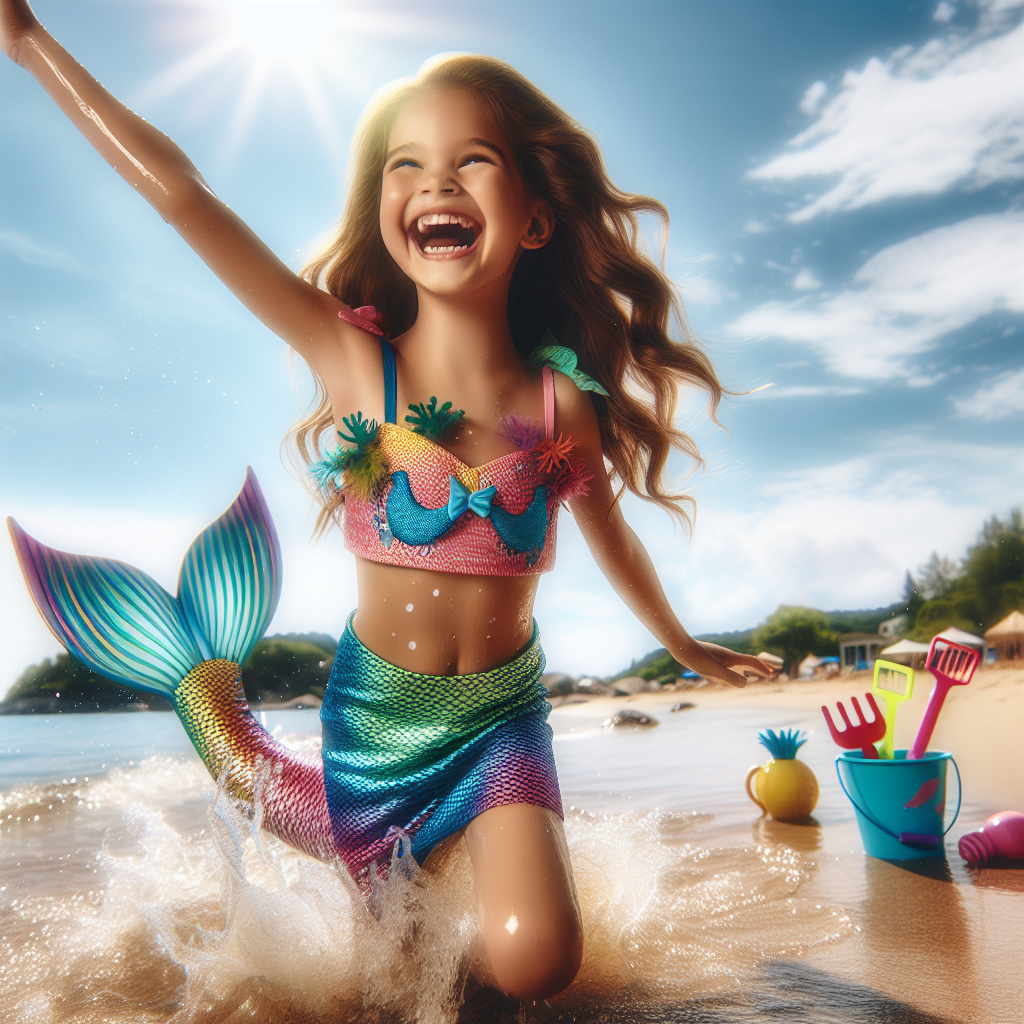 Stylish Bikini Top for Children\u2019s Mermaid Costume: A Perfect Blend of Function and Fashion  
