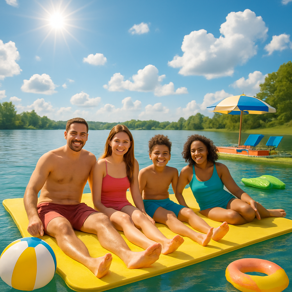 Experience Lightweight Float Blanket Pad for Comfortable Aquatic Relaxation  