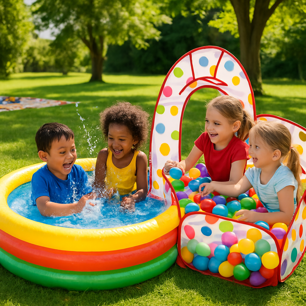 Exploring the Versatile Outdoor Playset for Kids with Swimming Pool and Ball Pit  